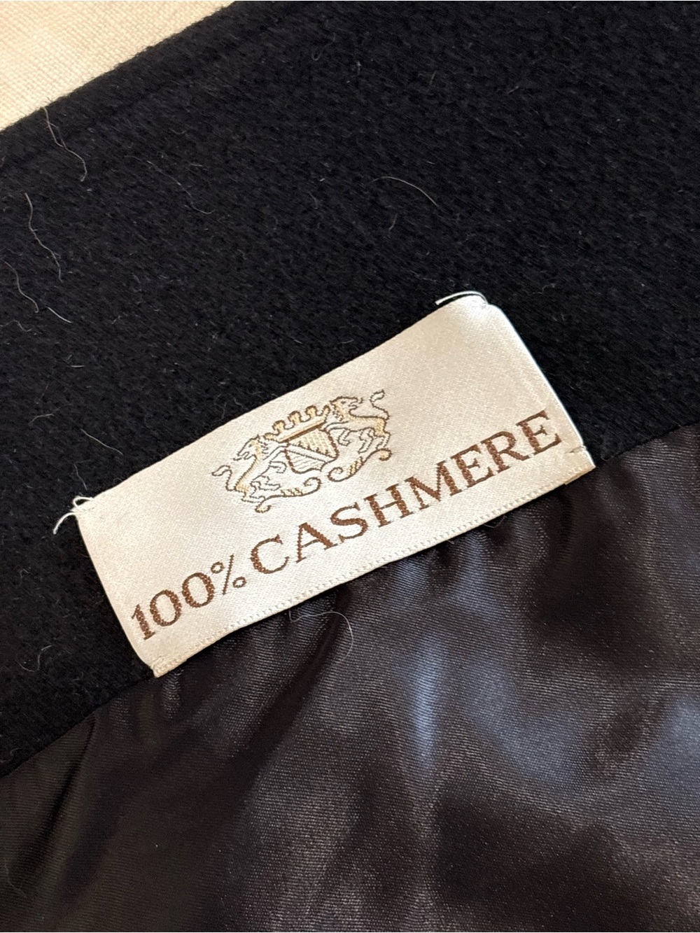 Vintage Neiman Marcus 100% Cashmere Black Long Overcoat Jacket Women’s Medium - Picture 12 of 12